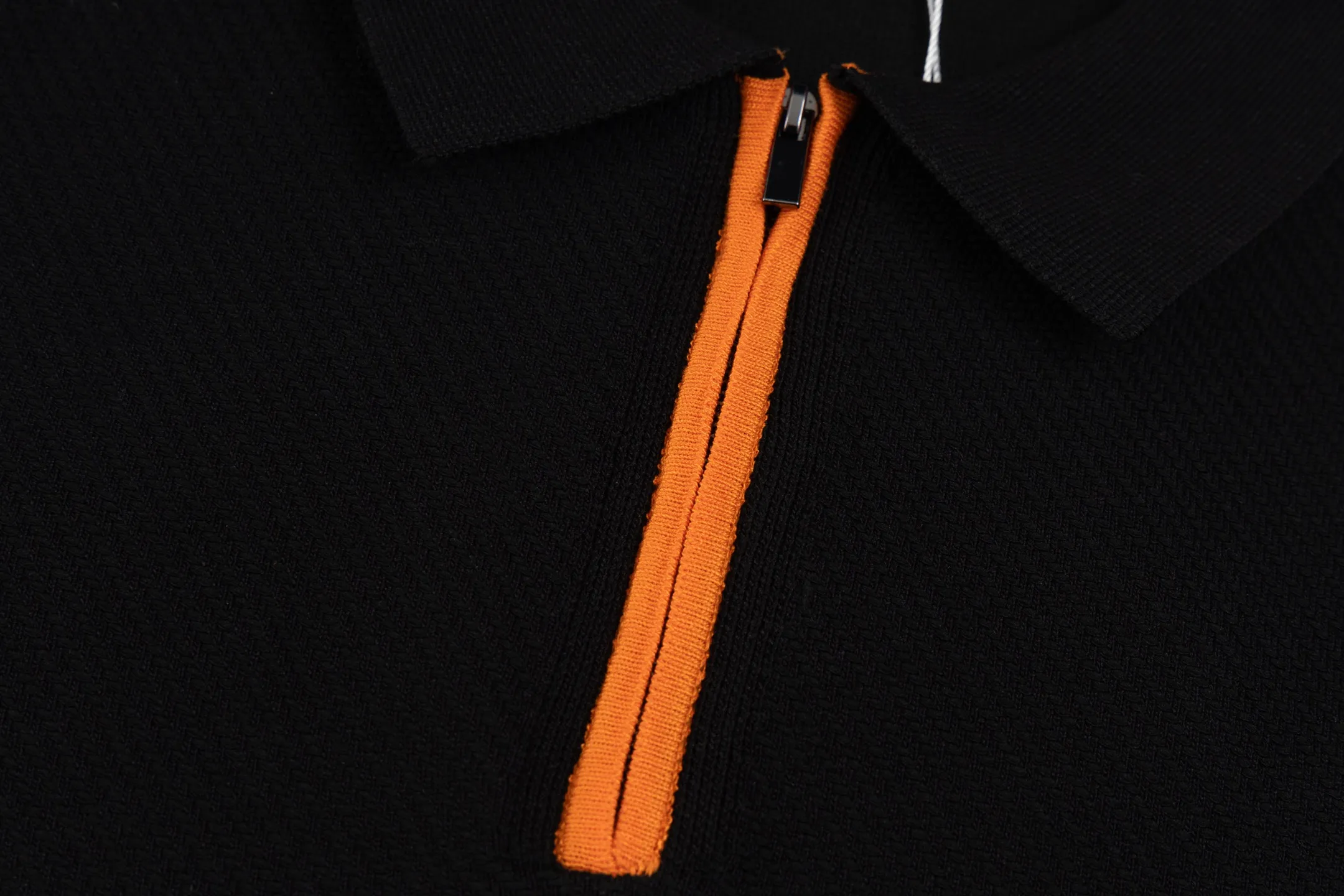 HERMES polo ， Retro Same Style T Versatile : Black Size：M-3XL